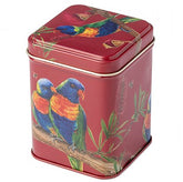 Tea Caddy 'Rainbow Lorikeet' Square 100 g